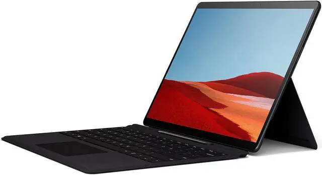 Alt view image 17 of 20 - Microsoft Surface Pro X 13" Microsoft SQ1 8GB RAM 256GB SSD WiFi + 4G LTE Matte Black - Microsoft SQ1 Processor - Laptop, tablet, or studio mode - Microsoft SQ1 Adreno 685 - Windows 10 Home - 13