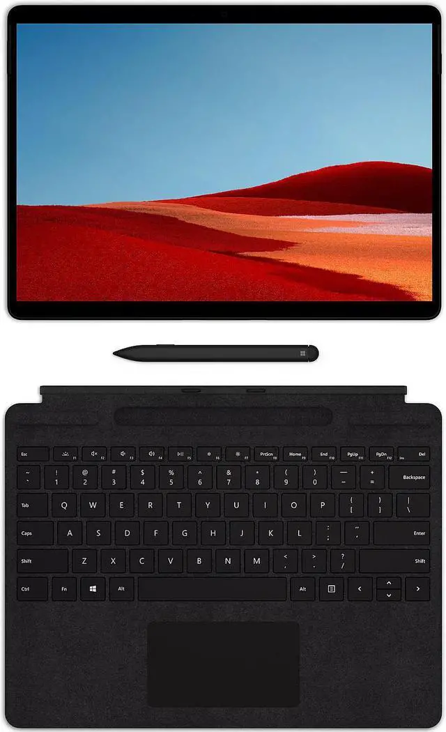 Alt view image 19 of 20 - Microsoft Surface Pro X 13" Microsoft SQ1 8GB RAM 256GB SSD WiFi + 4G LTE Matte Black - Microsoft SQ1 Processor - Laptop, tablet, or studio mode - Microsoft SQ1 Adreno 685 - Windows 10 Home - 13