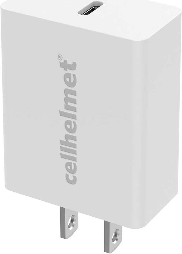 Alt view image 2 of 6 - cellhelmet 20-Watt Single-USB Power Delivery Wall Charger (WALL-PD-20W-W)