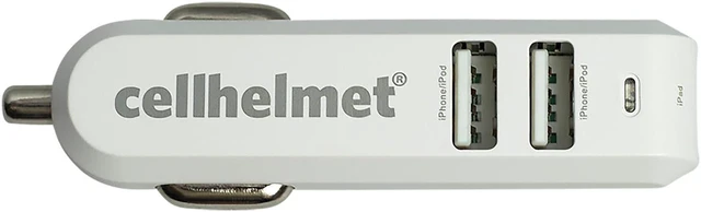 Alt view image 3 of 8 - cellhelmet 4.8-Amp 3-Port USB Car Charger (CAR-4.8/3-W) CHELCAR483W