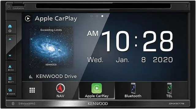 Alt view image 20 of 20 - Kenwood DNX577S 6.8" Garmin Navigation Touchscreen Receiver w/ Apple CarPlay and Android Auto