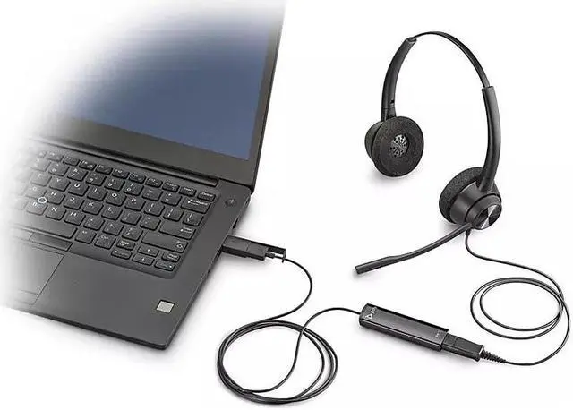 Alt view image 7 of 7 - Poly DA75 USB-A / USB-C Digital Adapter (Plantronics) - Works with Poly Call Center Quick Disconnect (QD) Headsets - Acoustic Hearing Protection -Works with Avaya, Genesys,&Cisco call center platforms