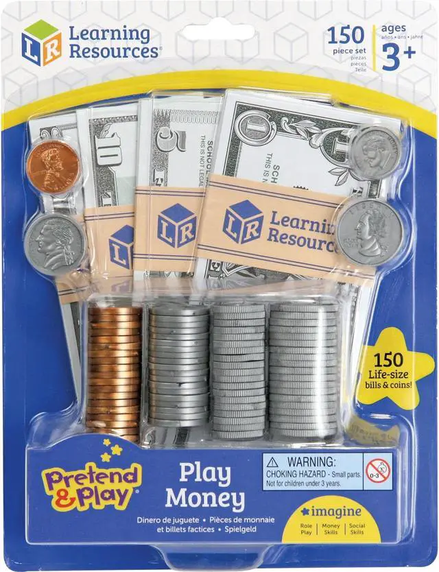 Alt view image 8 of 9 - Learning Resources LER2725 Pretend & Play Play Money