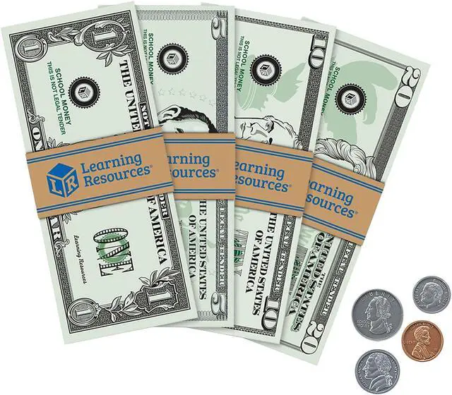 Alt view image 9 of 9 - Learning Resources LER2725 Pretend & Play Play Money
