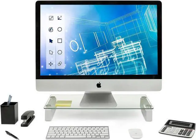 Alt view image 10 of 14 - Mount-It! Under Desk Keyboard Tray and Mouse Platform