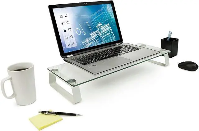 Alt view image 14 of 14 - Mount-It! Under Desk Keyboard Tray and Mouse Platform