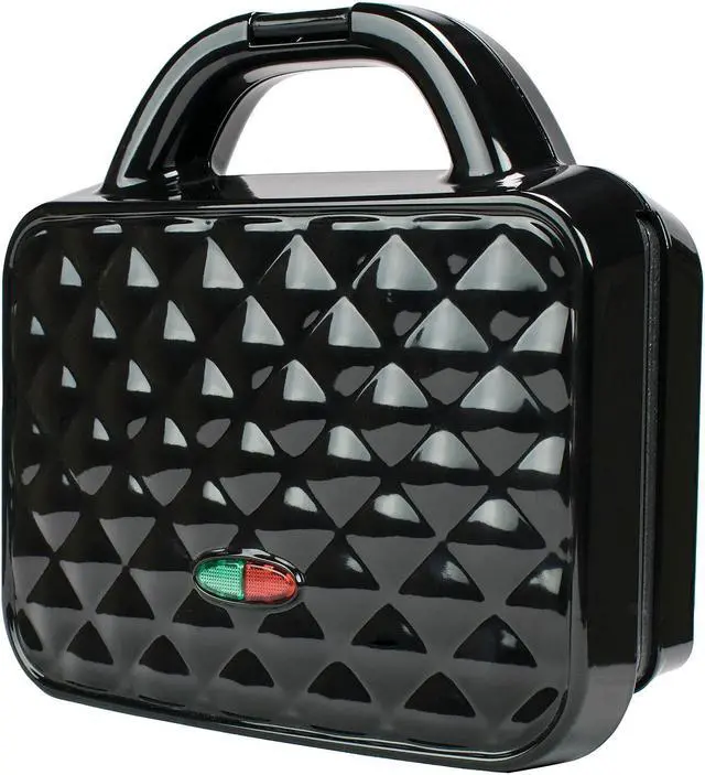 Alt view image 4 of 5 - BRENTWOOD APPLIANCES TS-239BK COUTURE DL WAFFLE MKR BLK