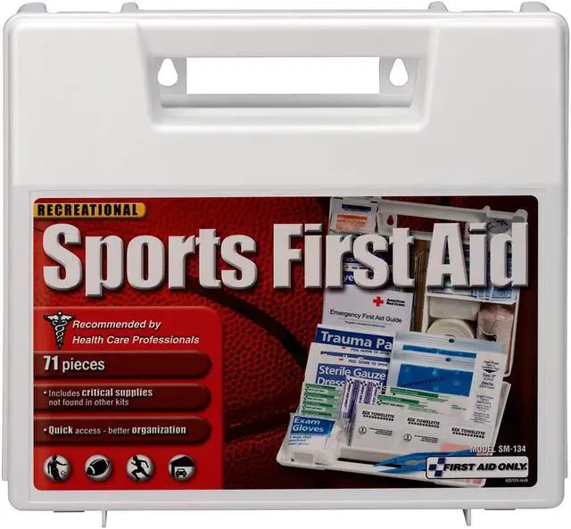 Alt view image 14 of 15 - Sports First Aid Kit for 10 People 71 Pieces/Kit