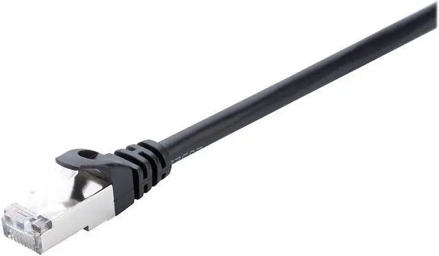 Alt view image 5 of 8 - V7 CAT6 STP Network (RJ45 m/m), Black 14ft