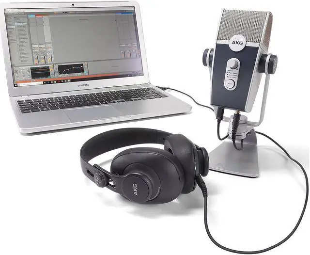 Alt view image 19 of 20 - AKG Pro Audio Podcaster Essentials Kit for Streamers, Vloggers, and Gamers-Includes Lyra USB-C Microphone, K371 Headphones, and Ableton Lite Software