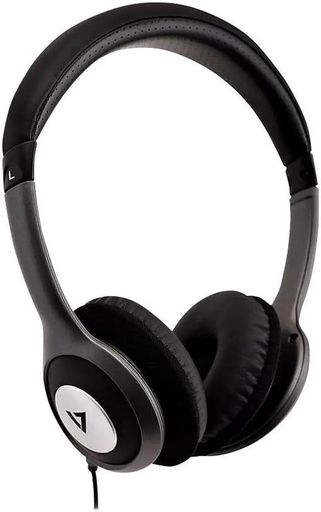 Alt view image 4 of 11 - V7 Deluxe Stereo Headphones with Volume Control (HA520-2NP)
