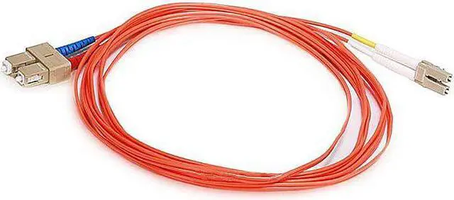 Alt view image 9 of 14 - Monoprice Fiber Optic Cable - 3 Meter - Orange | LC to SC OM1, 62.5/125 Type, Multi Mode, Duplex
