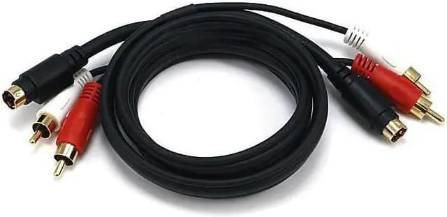 Alt view image 10 of 16 - Monoprice 3ft Coaxial Audio/Video RCA Cable M/M RG59U 75ohm (for S/PDIF, Digital Coax, Subwoofer & Composite Video)