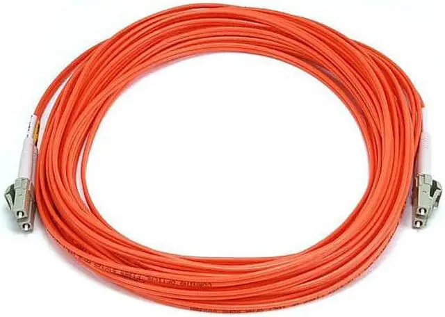 Alt view image 8 of 8 - Monoprice Fiber Optic Cable - 10 Meter - Orange | ST to ST, OM1, 62.5/125 Type, Multi Mode, Duplex
