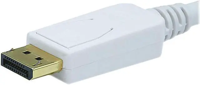 Alt view image 10 of 16 - Monoprice 6ft Gold Plated 28AWG DisplayPort to DVI Cable - White