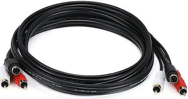 Alt view image 9 of 11 - Monoprice 6ft VGA/SVGA Male-Female Extension Cable w/ Ferrite Cores