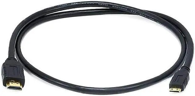 Alt view image 11 of 16 - Monoprice High Speed HDMI Cable - 3 Feet - Black | With HDMI Micro Connector, 4K @ 24Hz, 10.2Gbps, 34AWG