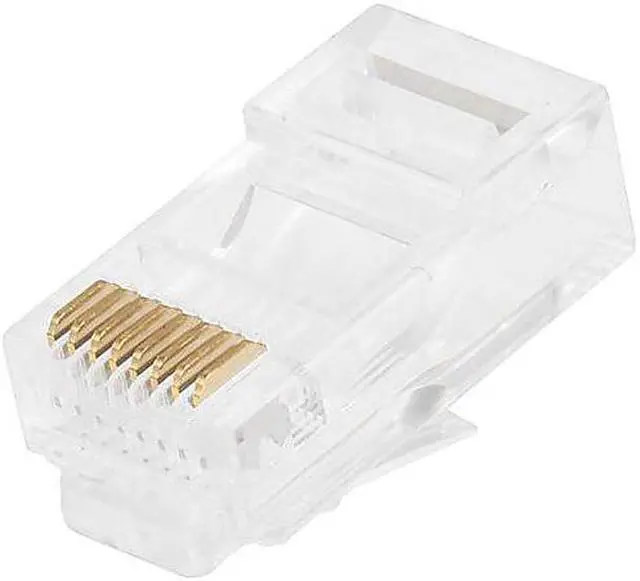 Alt view image 7 of 13 - Monoprice Rj-45 Modular Plugs Rj45 - 100 Pack For Solid