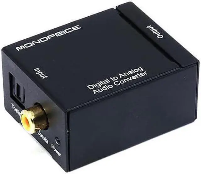 Alt view image 8 of 11 - Monoprice Digital Coax & Optical Toslink to R/L Stereo Audio Converter