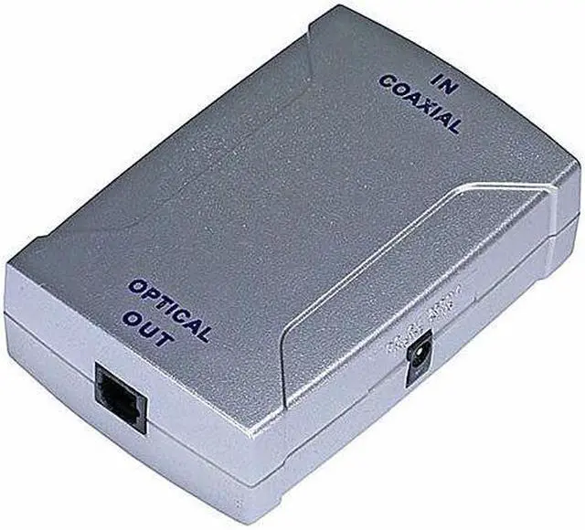 Alt view image 5 of 6 - Monoprice Digital Coaxial (RCA) to S/PDIF (Toslink) Digital Optical Audio Converter