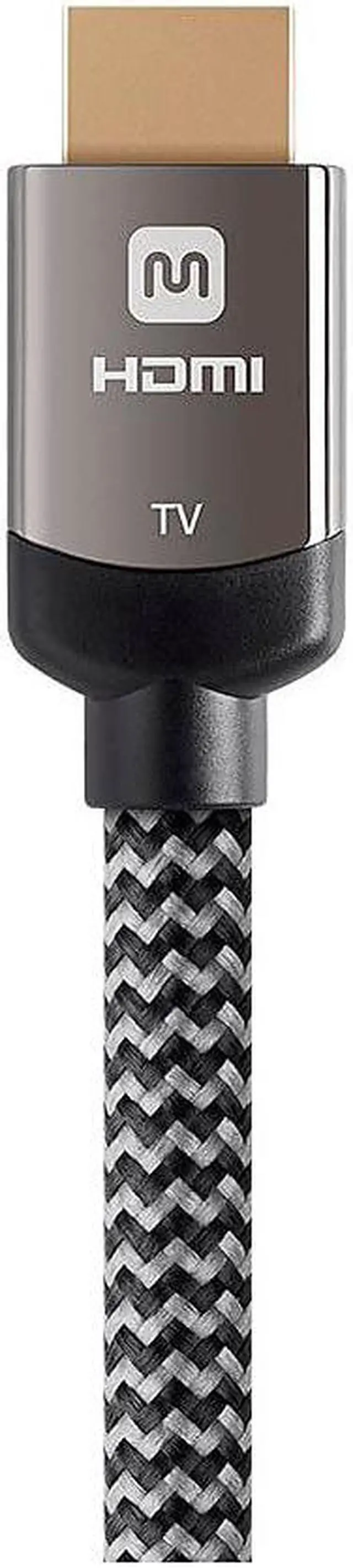 Alt view image 14 of 20 - Monoprice Braided HDMI Cable - 20 Feet - Gray | High Speed, Active Chipset, 4K@60Hz 18Gbps, HDR, 28AWG, YUV, 4:4:4, CL3 - Luxe Series