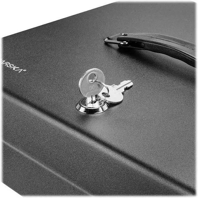Alt view image 7 of 16 - Barska Optics 12" Standard Fold Out Cash Box w/Key Lock CB13052