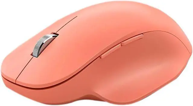 Alt view image 3 of 8 - Microsoft Bluetooth Ergonomic Mouse - Peach - with comfortable Ergonomic design, thumb rest, up to 15months battery life. Works with Bluetooth enabled PCs/Laptops Windows/Mac/Chrome computers