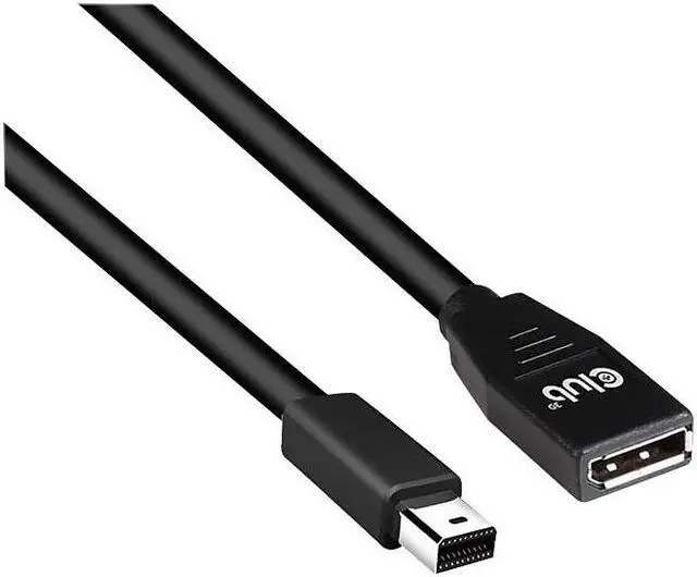 Alt view image 7 of 20 - Club3D Model CAC-1121 Mini DisplayPort to DisplayPort1.4 Extension Cable 8K60Hz DSC1.2 HBR3 HDR, M/F, 1m / 3.28 ft.