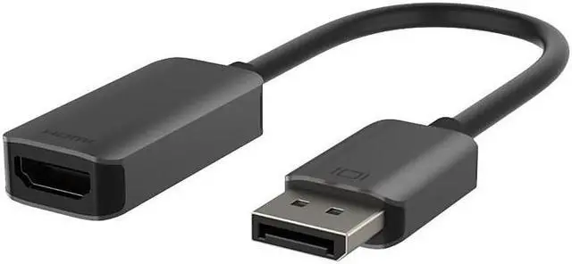 Alt view image 5 of 12 - Belkin Active DisplayPort to HDMI Adapter 4K HDR AVC011BTSGYBL