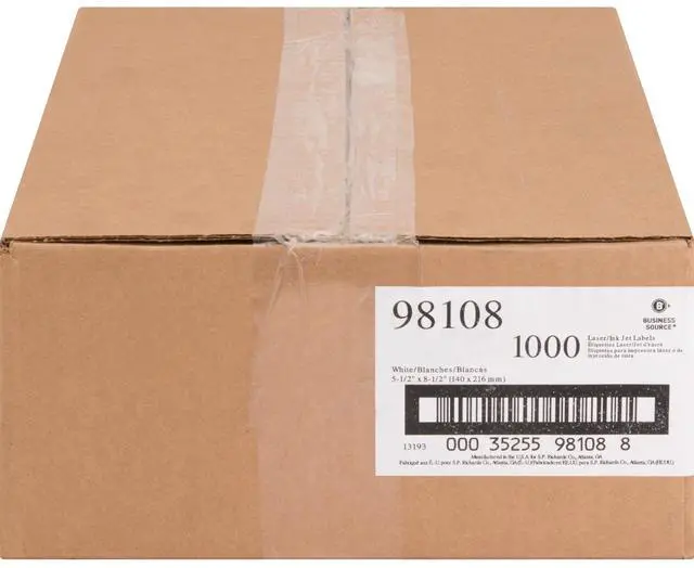 Alt view image 8 of 8 - Business Source Bright White Premium-Quality Internet Shipping Labels, 1000/CT