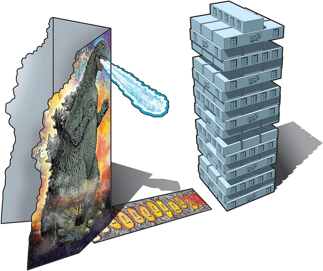Alt view image 2 of 5 - USAopoly JENGA: Godzilla Extreme Edition (USAJA133710)