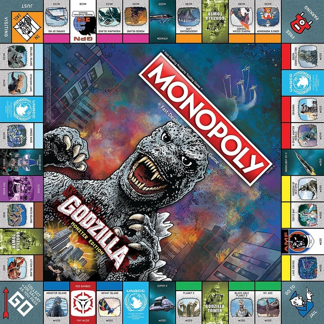 Alt view image 4 of 10 - USAopoly MONOPOLY: Godzilla (USAMN133710)