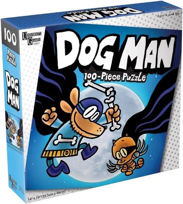 Alt view image 4 of 5 - Dogman Blue 100 Piece Puzzle