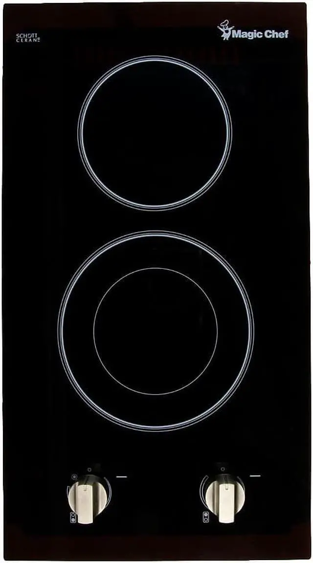 Alt view image 7 of 10 - Magic Chef 12-Inch Electric Cooktop 120V MCSCTE12BG2