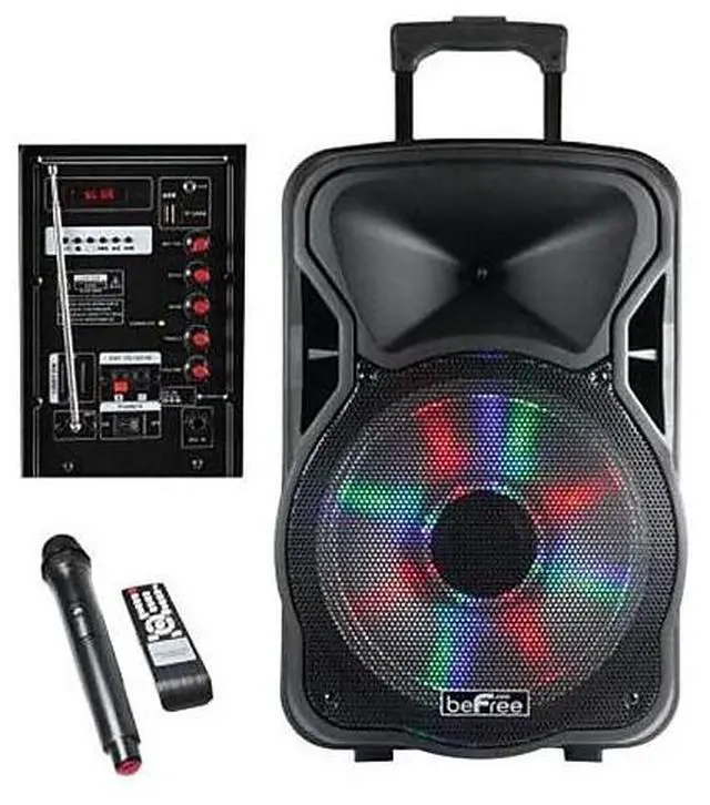 Alt view image 5 of 14 - Befree Sound BFS-4400 12 in Bluetooth Rechargeable Party Speaker with Illuminatiing Light