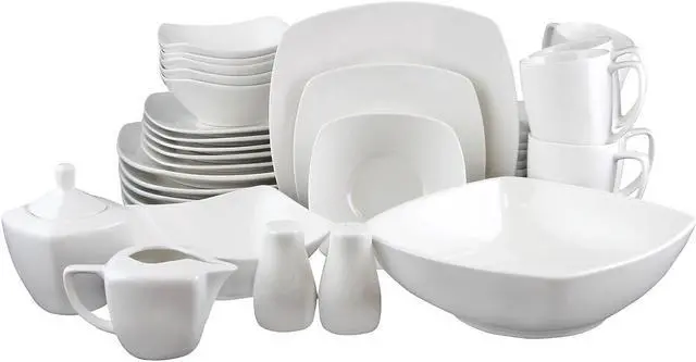 Gibson Zen Buffetware 39 Piece Dinnerware Set