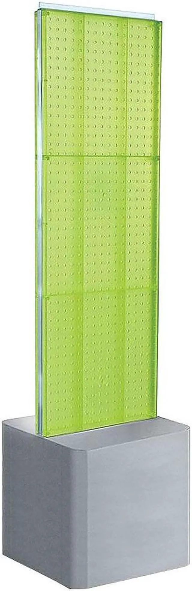 Alt view image 6 of 6 - AZAR DISPLAYS 700775-GRE Two-Sided Pegboard Floor Adjustable DisplayPanel Size: