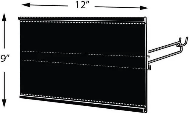 Alt view image 4 of 7 - Azar Displays Extended Graphic Sign Holder 9 x 12-inch 600912-BLK