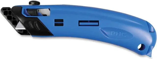 Alt view image 5 of 5 - Pacific Handy Cutter Ambidextrous Safety Cutter Blue/Black EZ4
