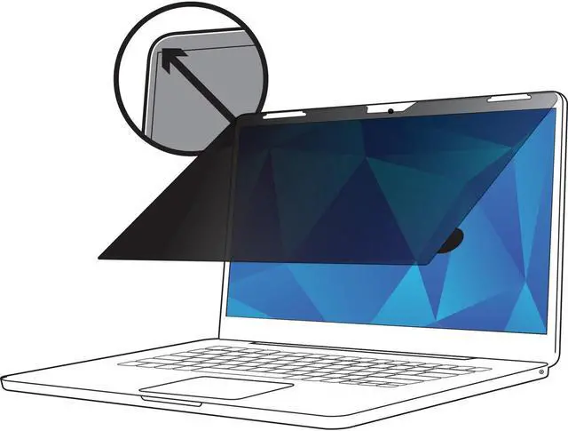 Alt view image 12 of 15 - 3M Edge-To-Edge Privacy Filter Black