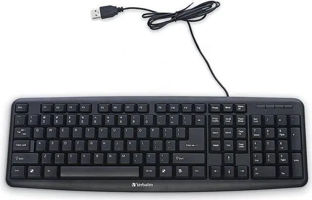 Alt view image 19 of 20 - Verbatim 99201 Black USB 2.0 (also compatible with USB 1.1 ports) Wired Keyboard