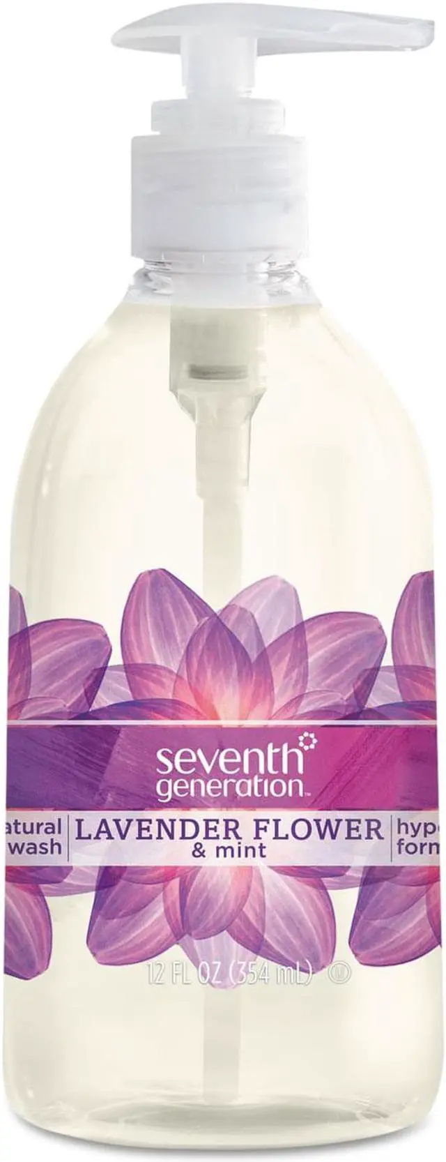 Alt view image 11 of 17 - Seventh Generation 22926 Natural Purifying Hand Wash, Lavender, 12oz Pump Bottle, 1 Each