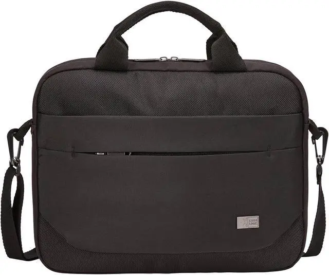 Alt view image 12 of 12 - Case Logic Advantage Adva-111 Black Carrying Case (Attaché) For 10" To 12" Notebook - Black