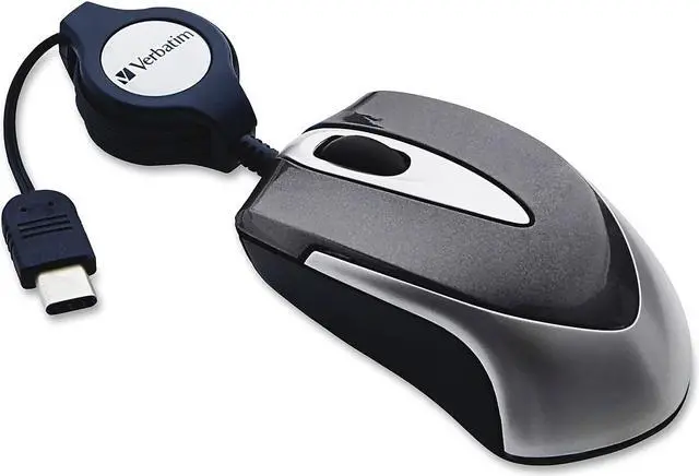 Alt view image 11 of 15 - Verbatim USB-C Mini Optical Travel Mouse Black 99235