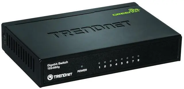 Alt view image 6 of 6 - Trendnet 8-Port Gigabit Greennet Switch