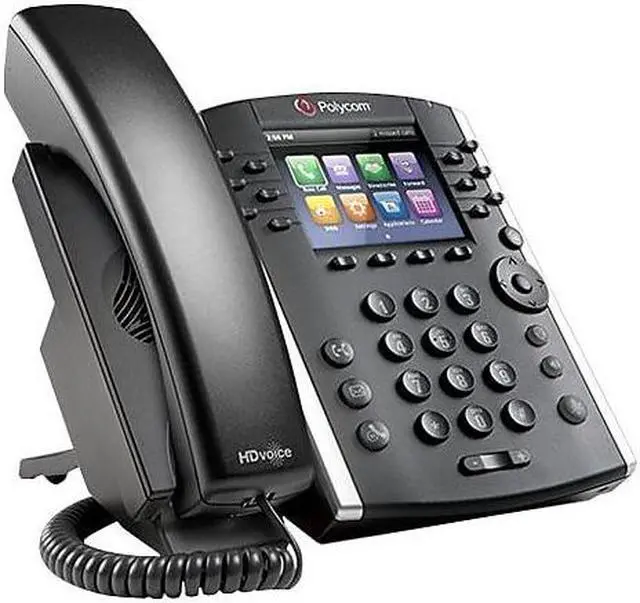 Alt view image 9 of 12 - Polycom VVX 411 IP Phone - Cable - Desktop