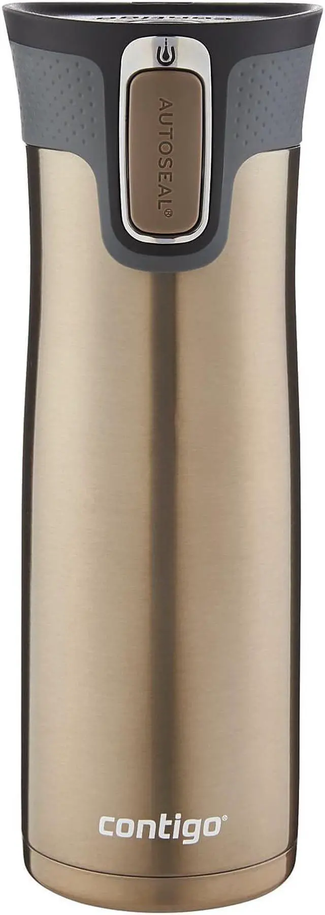 Alt view image 7 of 7 - Contigo 20 oz. West Loop 2.0 Autoseal Stainless Steel Travel Mug - Latte