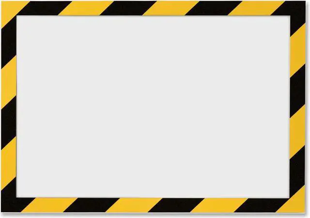Alt view image 11 of 11 - Durable 4770130 Twin-color Border Self-adhs Security Frame