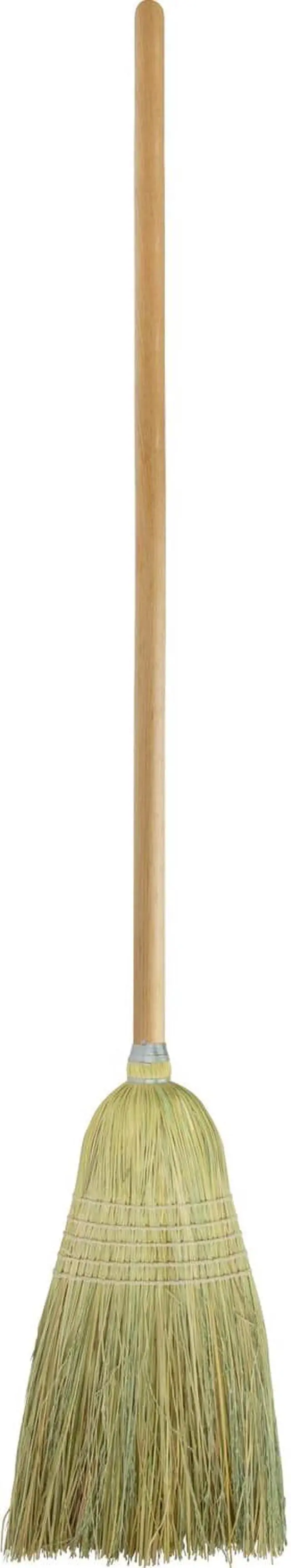 Alt view image 6 of 8 - Genuine Joe Lobby Blend Broom 11" W 56" Handle Natural 58563
