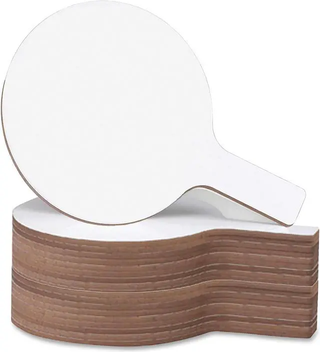 Alt view image 3 of 3 - Flipside Products Mini Dry Erase Answer Paddle 5"x9" White 10037